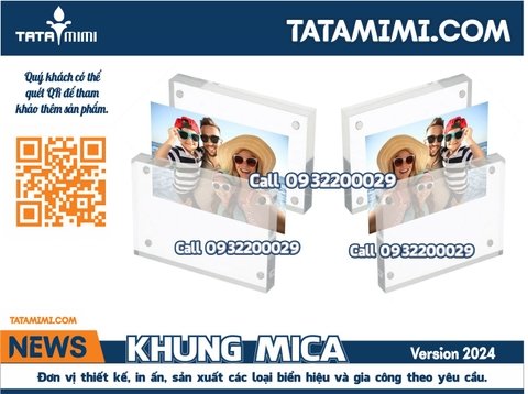 Khám Phá Sự Tiện Lợi và Sang Trọng cùng Khung Mica Để Bàn Đẹp A5 từ Công ty Tata Mimi