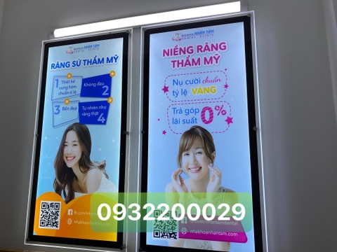 Khung mica gắn led siêu mỏng
