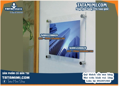 Khung poster treo trong ngân hàng, khung mica poster, khung tranh treo tường