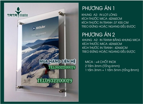 Khung Mica, Khung Poster treo trường chất lượng