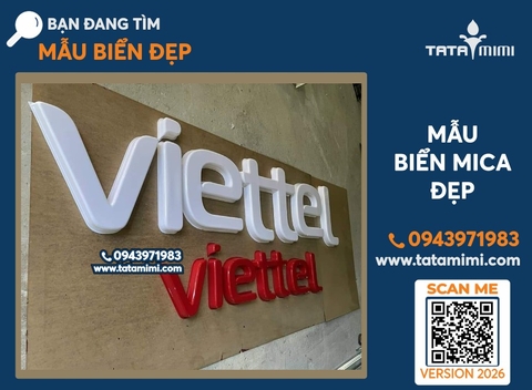 Chữ mica đẹp hút nổi