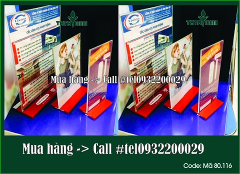 Kệ mica menu khổ a4 , a5, các loại