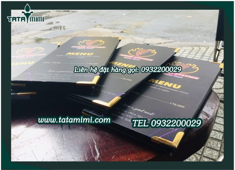 Bộ menu để bàn và cầm tay cho cửa hàng