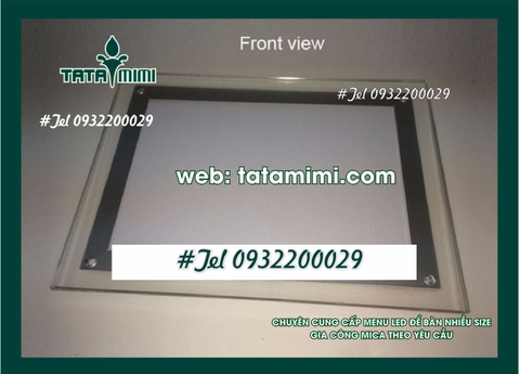 Bảng menu thực đơn-menu led right