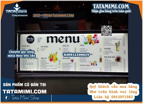 Biển menu có led có thể dùng khi mất điện được không
