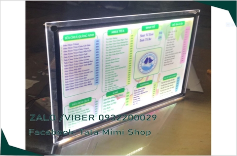 Menu led cho quán cà phê vừa và nhỏ