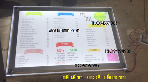 Hộp đèn led từ mica