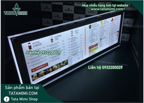 Biển menu led có thay thế được nội dung