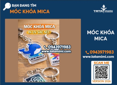 Móc khóa mica in UV 2 mặt có cắt theo mọi hình dạng không?