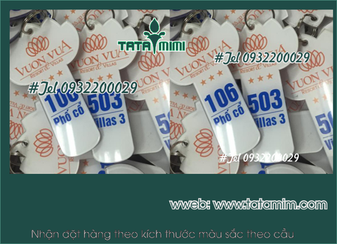 Móc khóa với đường nét cắt khắc điêu luyện sang trọng
