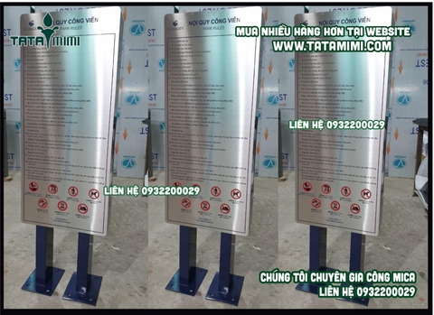 Bảng nội quy các mẫu viền