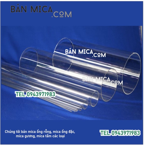 Giá ống mica PMMA Acrylic tube, f27, dày 2.5mm, chịu nhiệt tốt ?