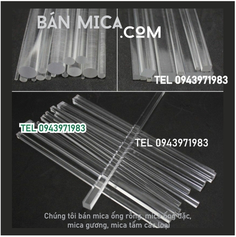 Ống mica hay còn gọi ống acrylic