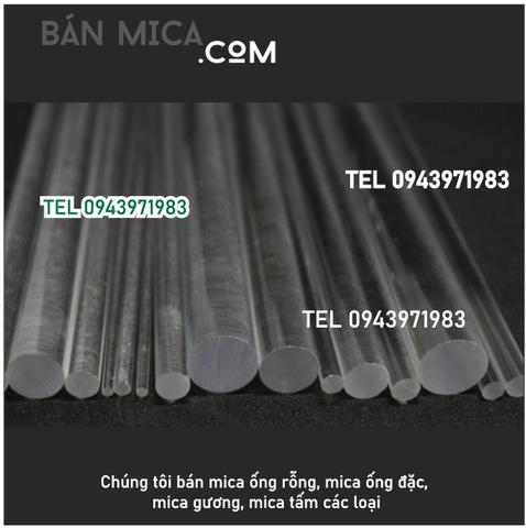 Ống mica đặc có đường kính bao nhiêu