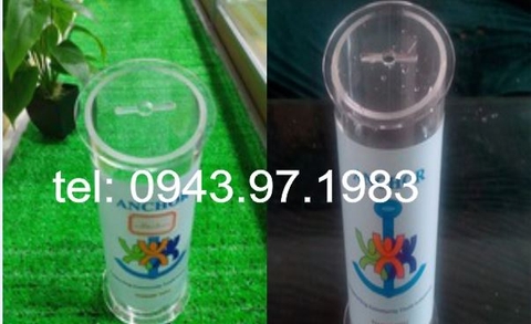 Gia công ống mica bít 1 đầu kín đựng nước