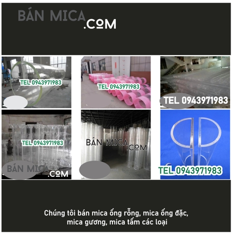 Ống mica có kết hợp với phụ kiện khác không