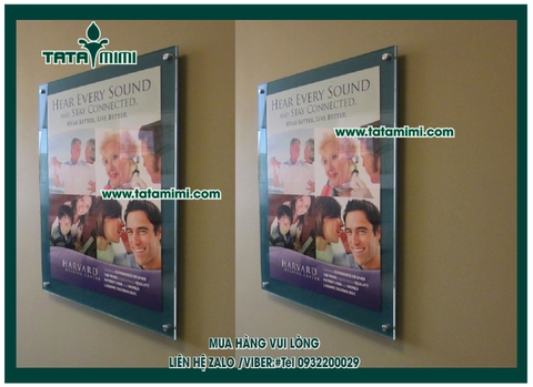 Khung poster mica treo tường để ảnh cưới