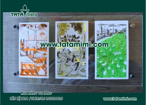 Khung mica tranh đèn đẹp,sang trọng,tiết kiệm