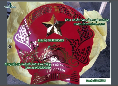 Quốc huy gắn tường nên làm đường kính bao nhiêu