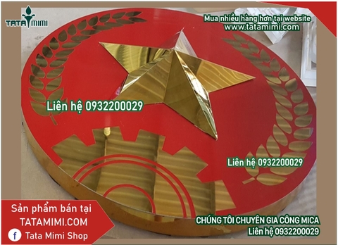  Quốc huy uốn hộp dập nổi