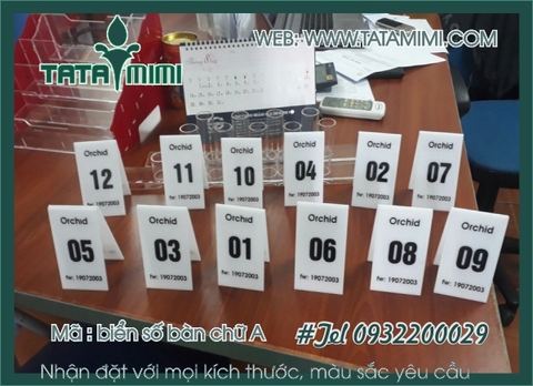 Thiết kế,sản xuất biển số bàn giá rẻ,lấy nhanh tại Hồ Chí Minh