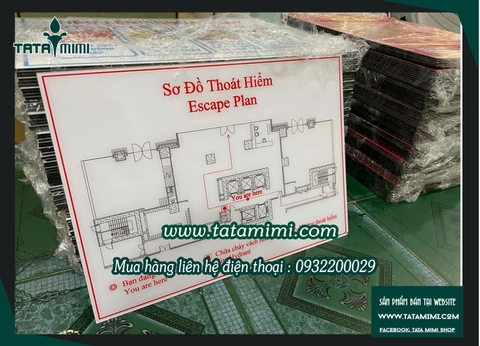 Sơ đồ thoát hiểm nội dung nhiều nên in kiểu nào