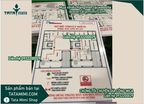 Sơ đồ thoát hiểm gắn tòa nhà nên làm vật liệu nào