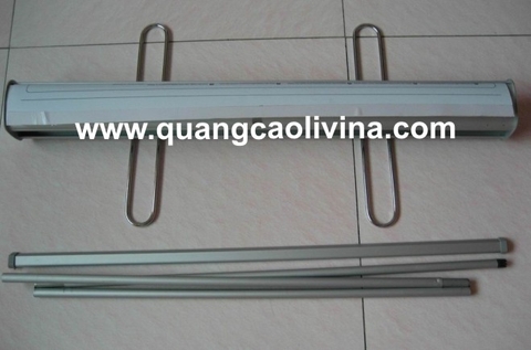 Standee giá cuốn quảng cáo tại các trung tâm thương mại