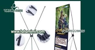 Standee chữ X giá cuốn in ấn nội dung