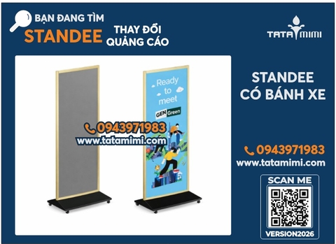 Standee có bánh xe làm ở đâu tại Thành phố Hồ Chí Minh? Cần gấp cho sự kiện, lấy nhanh