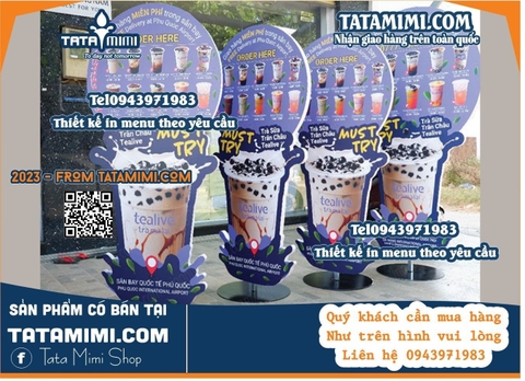 Standee mặt biển fomex để đất