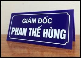 Cung cấp các loại biển chức danh chữ A dùng cho hội nghị hội thảo