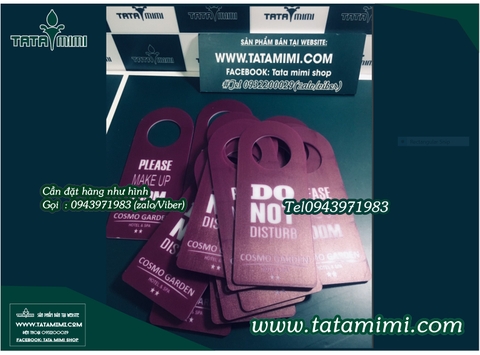 Thẻ mica không làm phiền treo cửa phòng