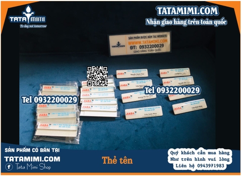 Thẻ tên nhân viên được làm bằng chất liệu nào