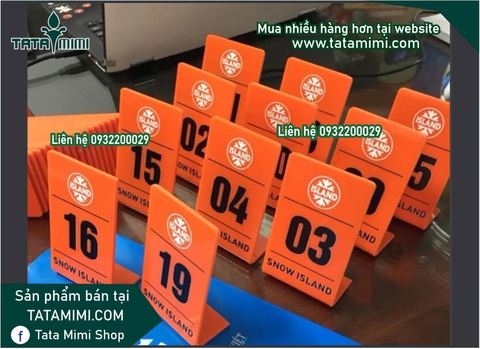 Thẻ bàn cà phê in UV bền lâu không