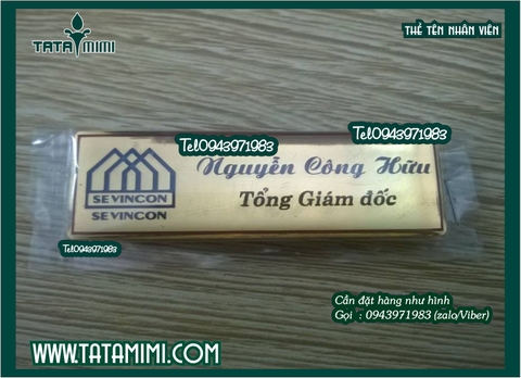 Bán thẻ tên nhân viên đeo áo toàn quốc giá rẻ