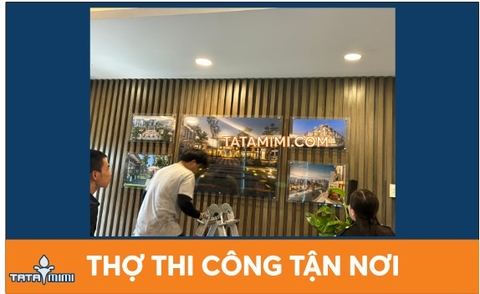 Thợ Tata Mimi triển khai lắp đặt tại công trường – Làm thật, lắp chuẩn, đúng tiến độ
