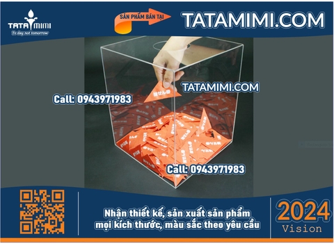 Trải Nghiệm Đẳng Cấp với Thùng Phiếu Bốc Thăm Mica TATAMIMI - Trúng Thưởng Chưa Bao Giờ Dễ Dàng Hơn!