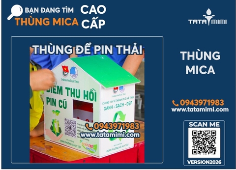 Sản xuất thùng mica, hộp mica các loại