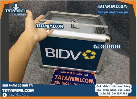 Thùng rút thăm nẹp viền nhôm