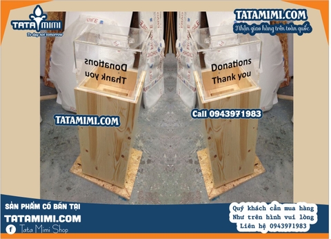 Thùng mica làm sự kiện cao bao nhiêu
