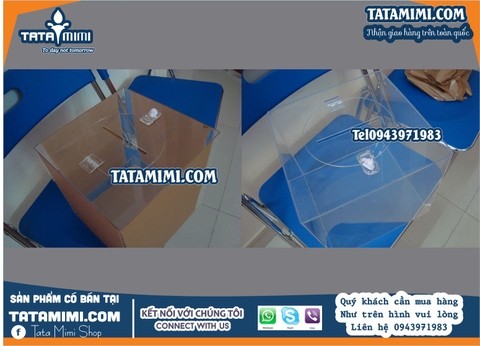 Thùng phiêu mica 50x50 cm: Giải pháp lưu trữ tiện lợi và thẩm mỹ