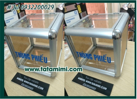 Thùng bỏ phiếu với kích thước nào