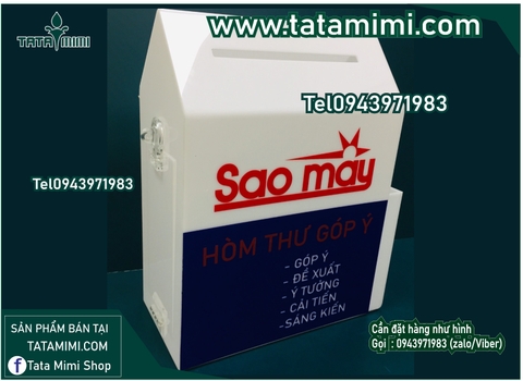 Thùng thư kết hợp được mấy màu mica