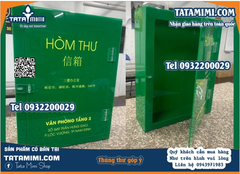 Thùng Thư Góp Ý Màu Xanh Lá Cây từ Tatamimi.com