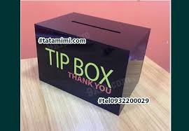 Thùng đựng tiền tip mica thẩm mỹ chất lượng giá rẻ