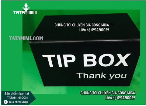 Thùng thư hòm phiếu thùng tip từ mica 2mm