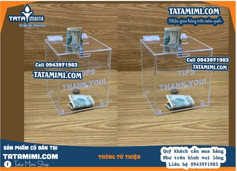 Tip box mini có sẵn – Giải pháp thu thập tiền tip tiện lợi, chuyên nghiệp