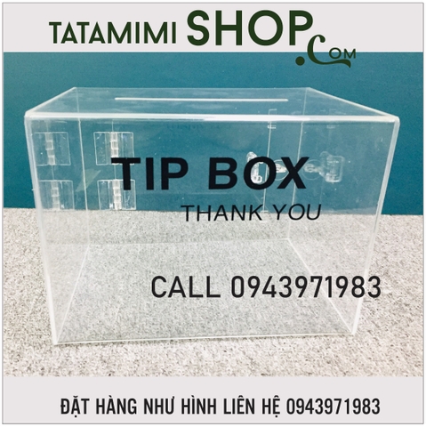 Tip box-thùng thư góp ý đẹp đều từ mica 2mm