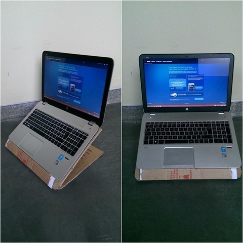 Kệ laptop bằng chất liệu mica đài loan